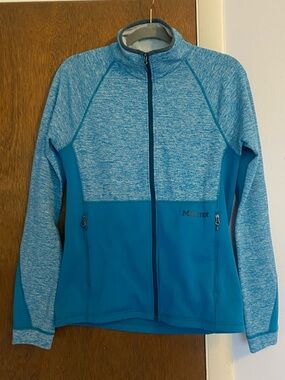 Marmot Teal Two-Tone Full-Zip Jacket size Small